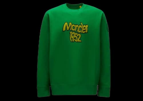 Moncler 1952 Logo Sweatshirt Green/Yellow