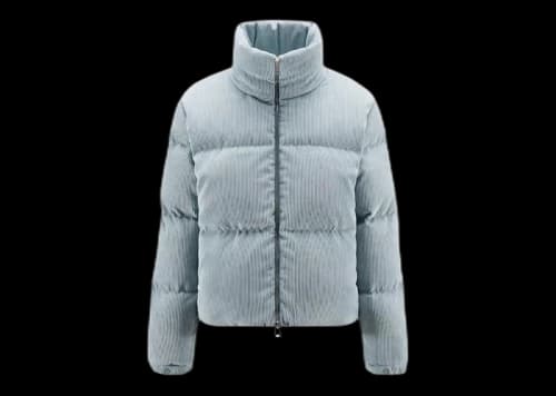 Moncler Antre Short Down Jacket Stone Blue