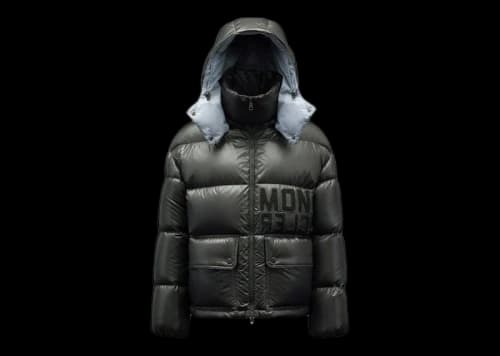 Moncler Women's Abbaye Short Down Jacket Dark Grey