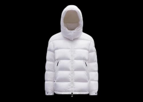 Moncler Women's Maire Short Down Jacket Glossy Off White