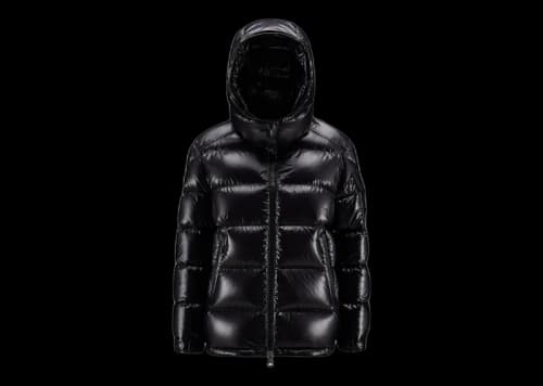 Moncler Women's Maire Short Down Jacket Glossy Black