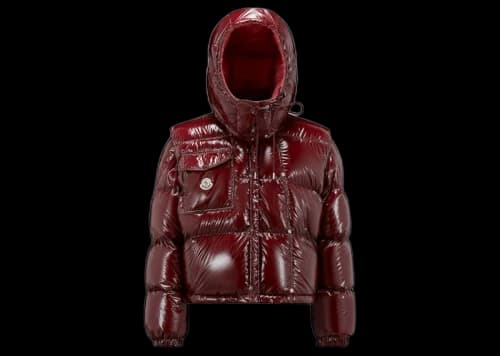 Moncler Karakorum Ripstop Short Down Jacket Burgundy (I20931A0018359607436)