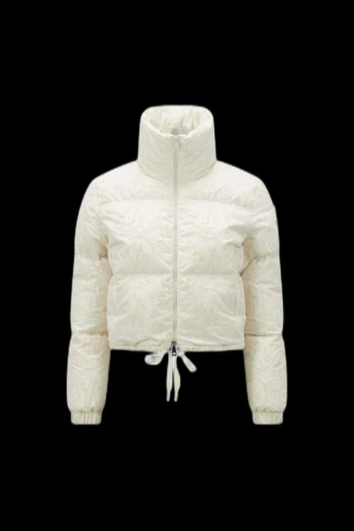 Moncler Merle Short Down Jacket White