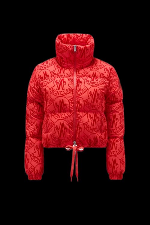 Moncler Merle Short Down Jacket Red