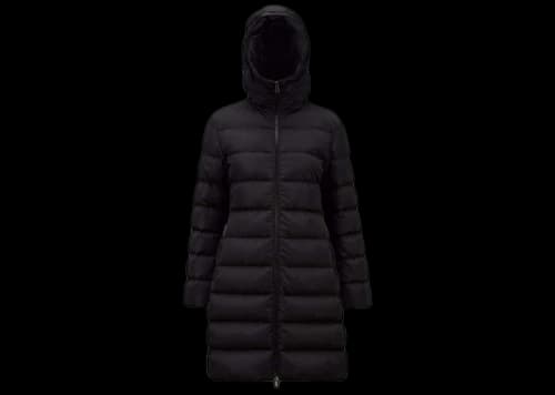 Moncler Dombes Long Down Jacket Black