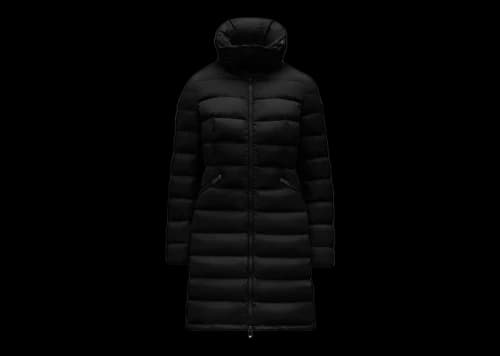 Moncler Women's Flammette Long Down Jacket Black