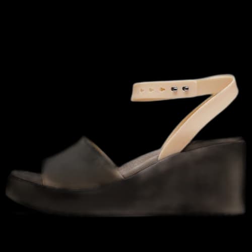 Crocs Brooklyn Ankle Strap Wedge Sandals 'Cream White Brown' (Women's)