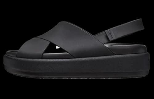 Crocs Brooklyn Luxe Cross Strap 'Black' (Women's)