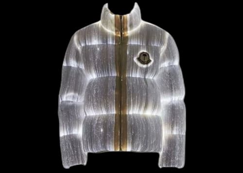 Moncler Maya 70 by Palm Angels Jacket Bright White