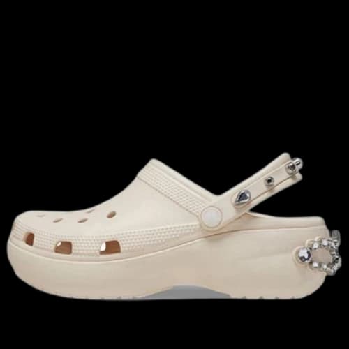 Crocs Classic Platform Tiara Clogs 'Beige' (Women's)