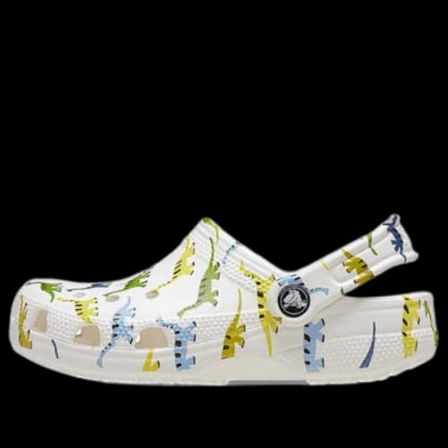 (GS) Crocs Classic Character Print Clogs 'White'