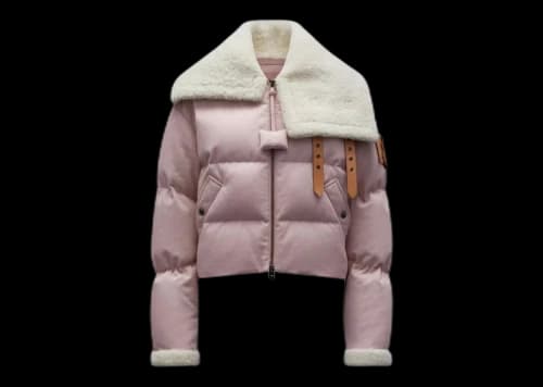 Moncler x JW Anderson Penygarder Oversized Denim Down Jacket Antique Pink