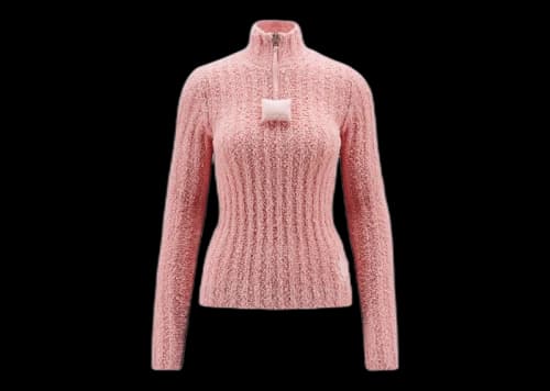 Moncler x JW Anderson Cotton Boucle Jumper Baby Pink