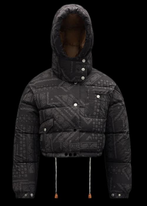 Moncler x Palm Angels Casmalia Short Down Jacket Black
