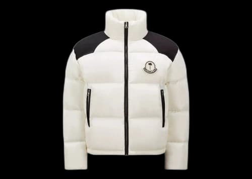 Moncler x Palm Angels Nevin Short Down Jacket Off White