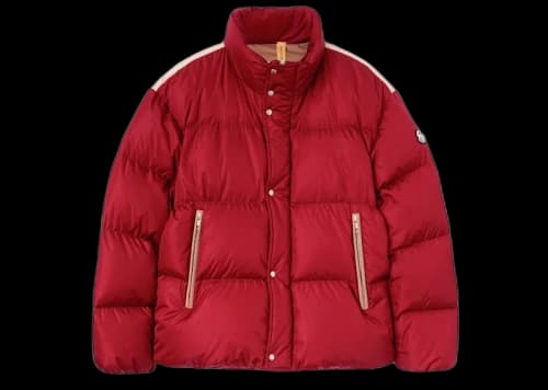 Moncler x Palm Angels Panamint Short Down Jacket Burgundy