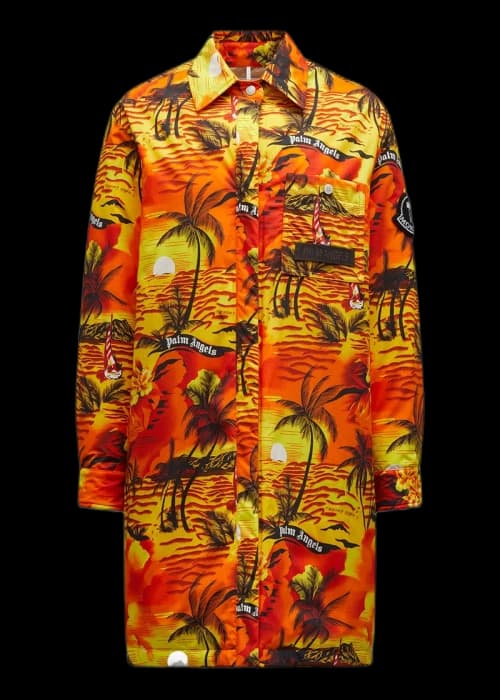 Moncler x Palm Angels Tallac Long Overshirt Orange