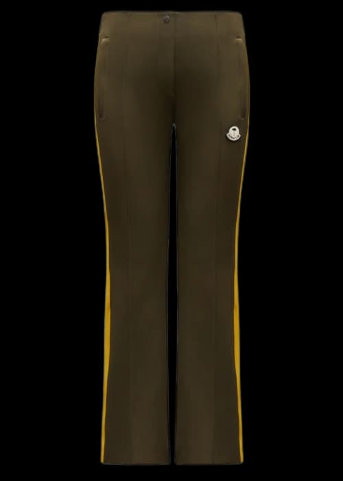 Moncler x Palm Angels Flared Gabardine Trousers Army Green