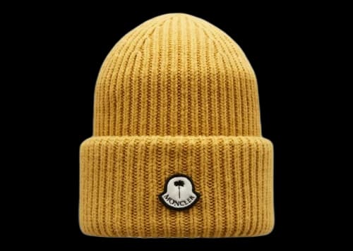 Moncler x Palm Angels Wool Beanie Yellow