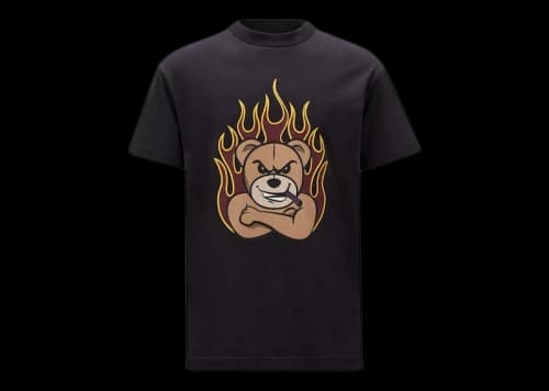 Moncler x Palm Angels Bear Motif T-Shirt Black