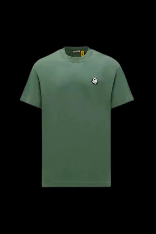 Moncler x Palm Angels Logo Patch T-Shirt Green