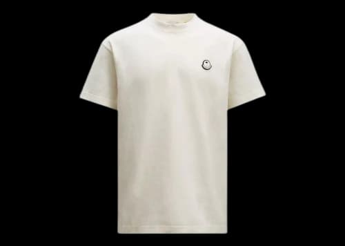 Moncler x Palm Angels Logo T-Shirt Natural White