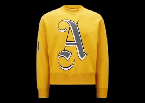 Moncler x Palm Angels Monogram Sweatshirt Golden Yellow