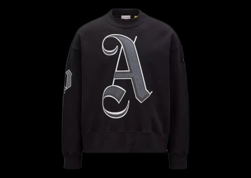 Moncler x Palm Angels Monogram Sweatshirt Black