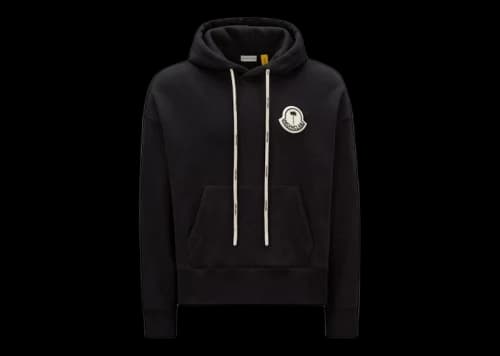 Moncler x Palm Angels Logo Hoodie Black