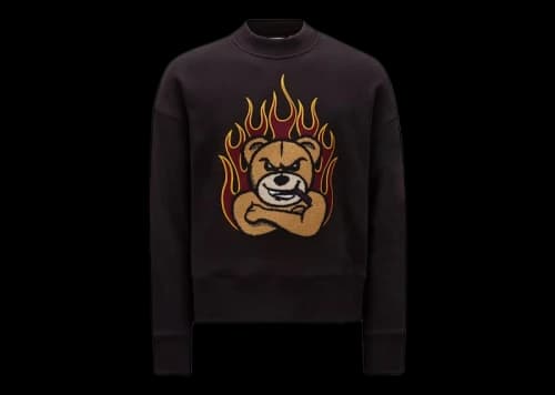 Moncler x Palm Angels Bear Motif Sweatshirt Black