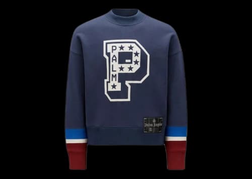 Moncler x Palm Angels Monogram Sweatshirt Sky Blue