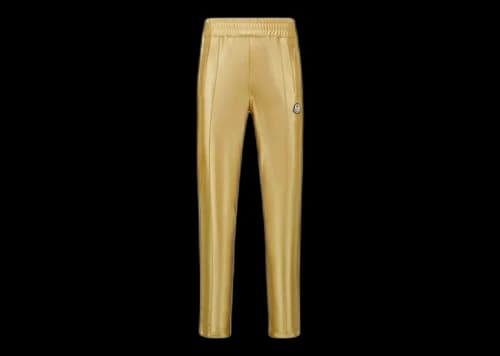 Moncler x Palm Angels Shiny Sweatpants Golden Yellow
