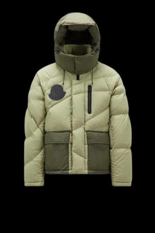 Moncler x Pharrell Chestnut Short Down Jacket Light Green