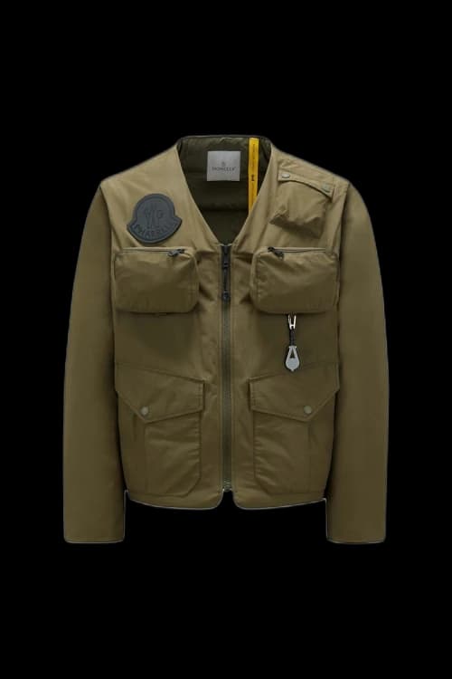 Moncler x Pharrell Maple Short Down Jacket Green