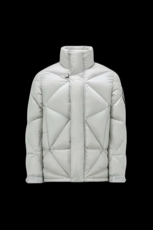 Moncler x Pharrell Oak Short Down Jacket Light Grey