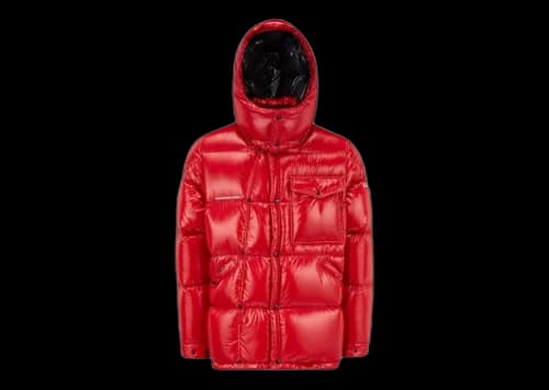 Moncler Hiroshi Fujiwara x Fragment Anthemium Short Down Jacket Cherry Red