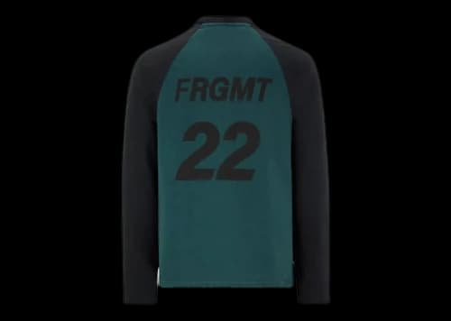 Moncler Hiroshi Fujiwara x Fragment Logo Long Sleeve T-Shirt Dark Green