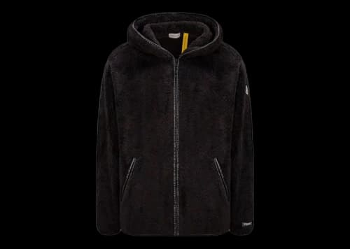 Moncler Hiroshi Fujiwara x Fragment Fleece Zip-Up Hoodie Black