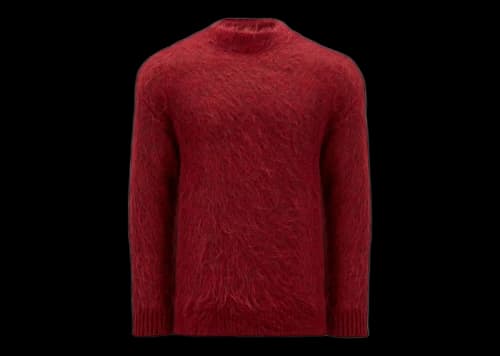 Moncler Hiroshi Fujiwara x Fragment Mohair Sweater Dark Red