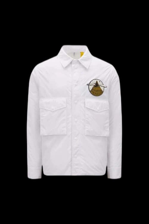 Moncler x Roc Nation by Jay-Z Auriga Down Shacket Optical White