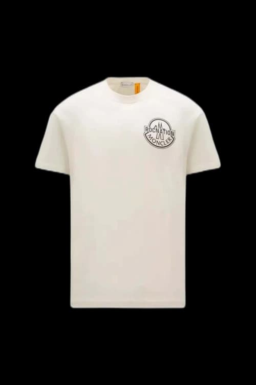 Moncler x Roc Nation by Jay-Z Logo T-Shirt Off White