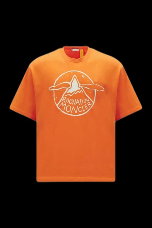 Moncler x Roc Nation by Jay-Z Logo Motif T-Shirt Bright Orange