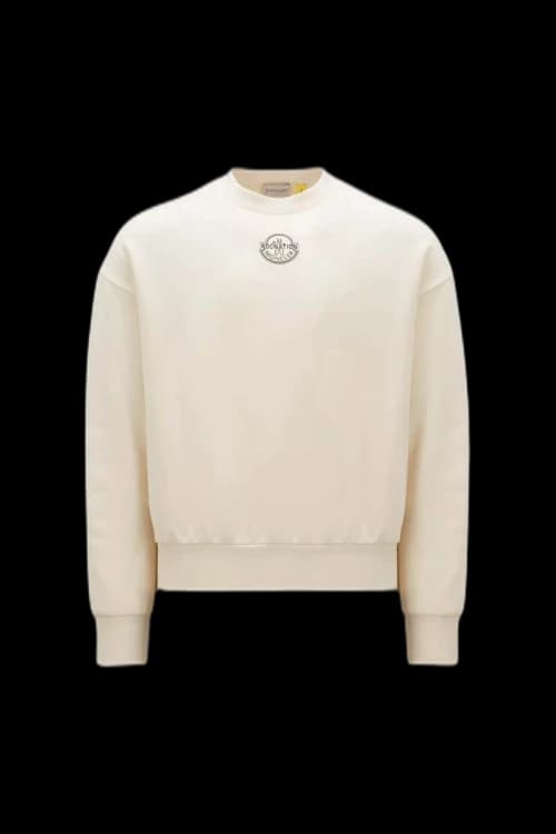 Moncler x Roc Nation by Jay-Z Logo Sweatshirt Off White