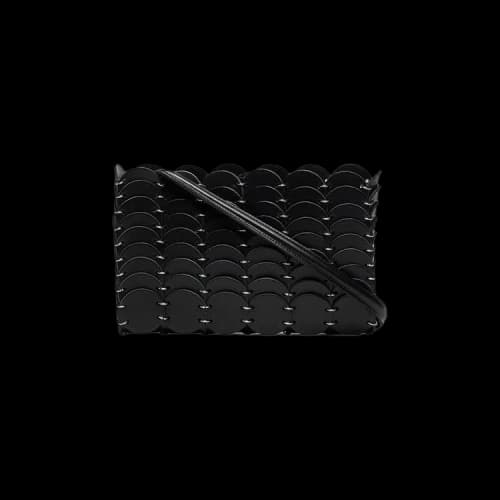 Paco Rabanne Iconic 1969 Nano Leather Bag 'Black'