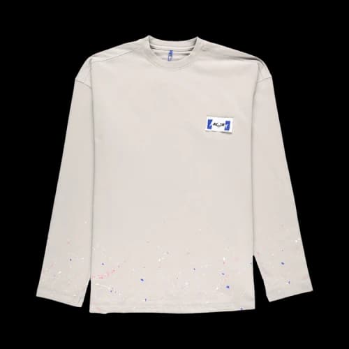 Ader Error Oversize Multicolor Long Sleeve T-Shirt 'Grey'