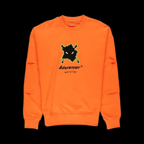 Ader Error Semi-Oversized Long Sleeve T-Shirt 'Orange'