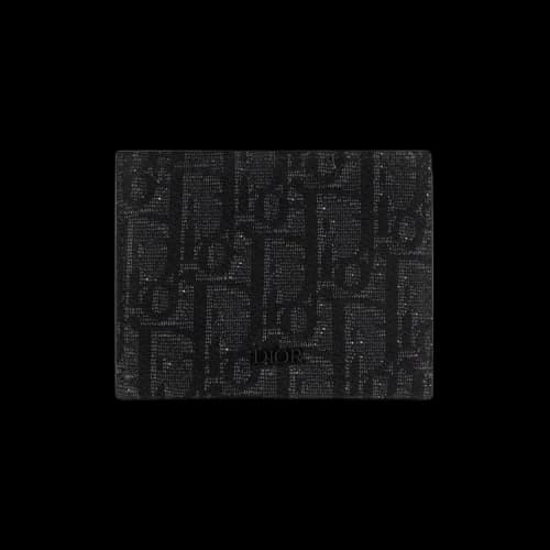 Dior Oblique Jacquard Print Card Holder 'Black'