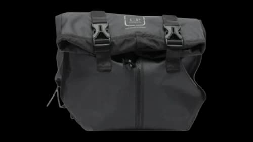 C.P. Company Metropolis Rubber Reps Mixed Transformable Sports Backpack Black
