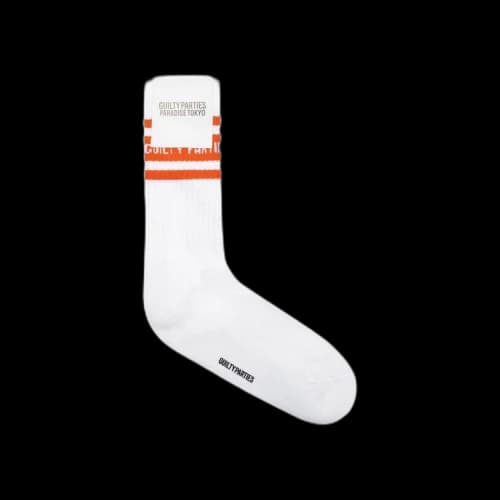 Wacko Maria Skater Socks Type 2 'White/Orange'