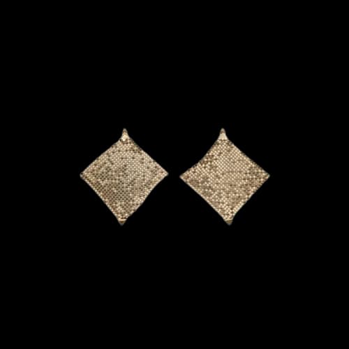 Paco Rabanne Chained Mesh Earrings 'Gold'